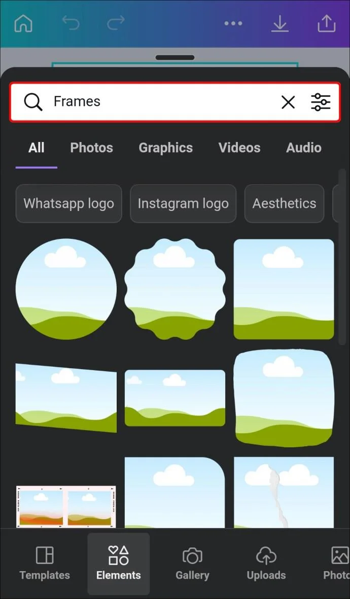 چگونه یک شکل را با یک تصویر در Canva پر کنیم