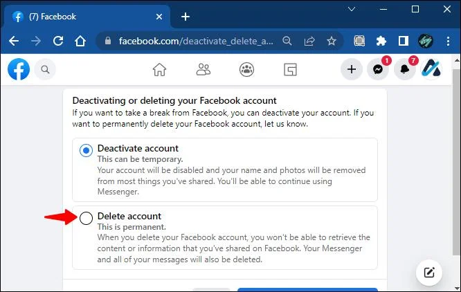 So löschen Sie ein Facebook-Konto ohne Passwort