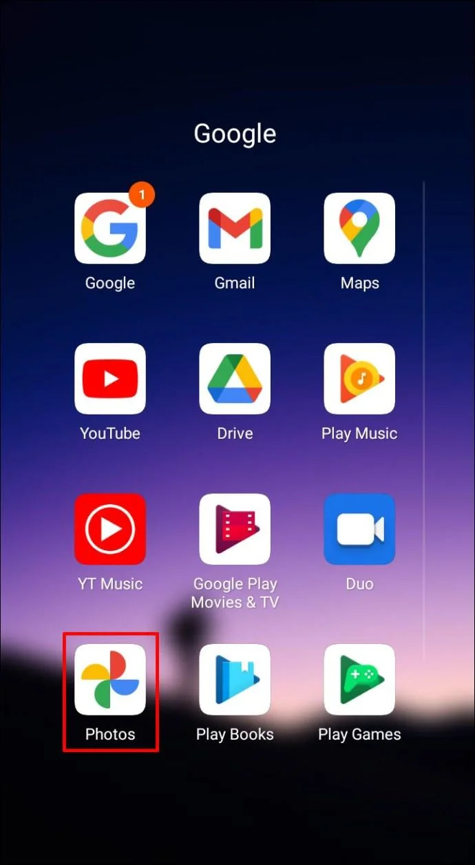 Google Foto's op Android