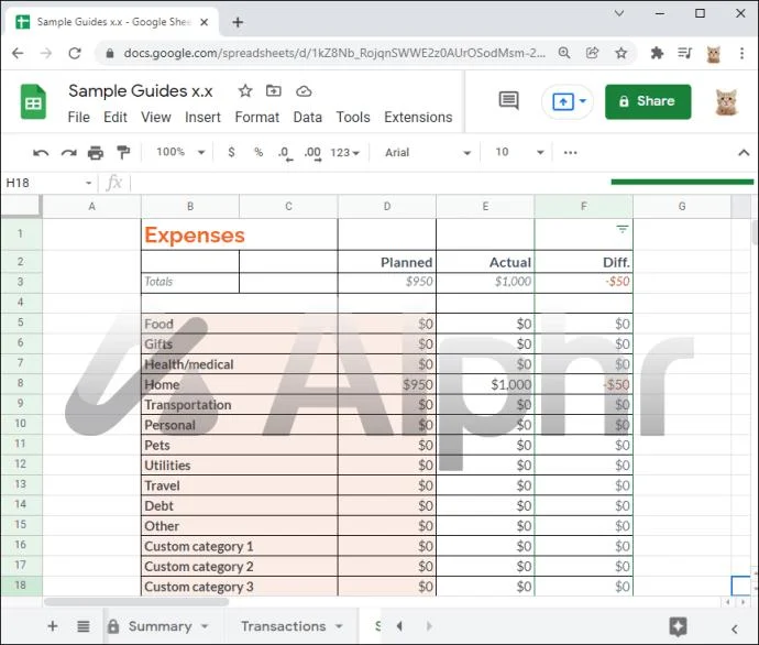 كيفية النسخ بدون صفوف مخفية في أوراق جوجل