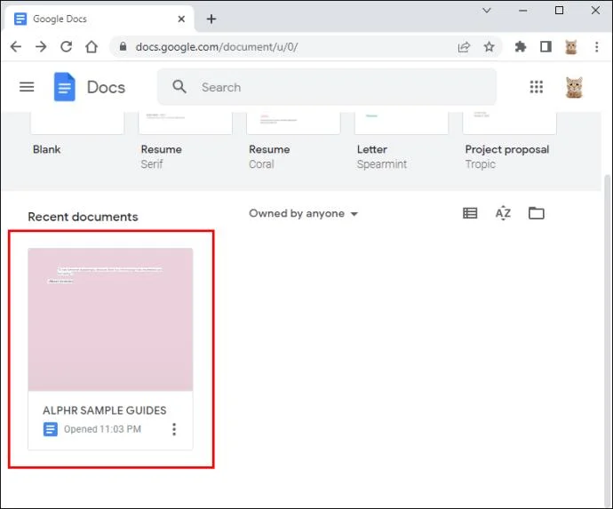 نحوه تغییر رنگ پس زمینه در Google Doc