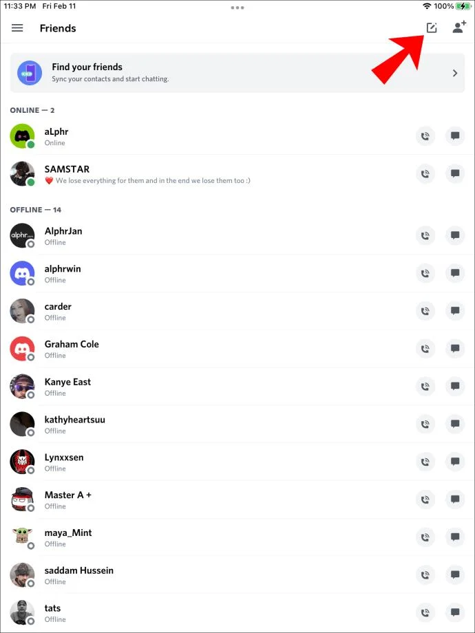 نحوه ارسال پیام به خود در Discord