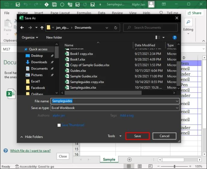 Come recuperare un file Excel non salvato