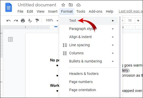 So fügen Sie in Google Docs hoch- oder tiefgestellte Zeichen hinzu