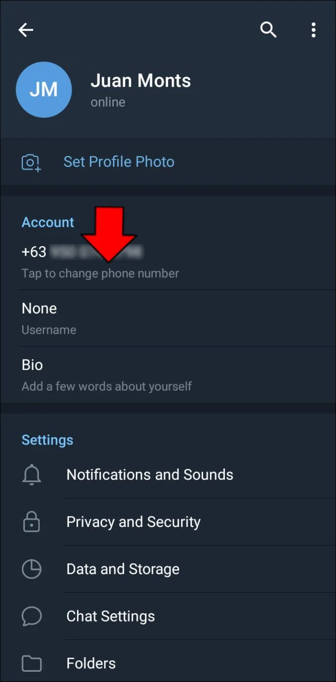 टेलीग्राम में अपना नंबर कैसे बदलें