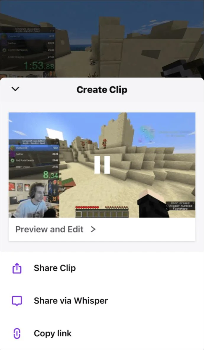 نحوه ساخت کلیپ در Twitch