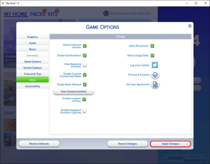 نحوه رفع عدم نمایش مودهای Sims 4