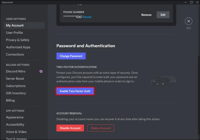 نحوه روشن یا خاموش کردن 2FA در Discord