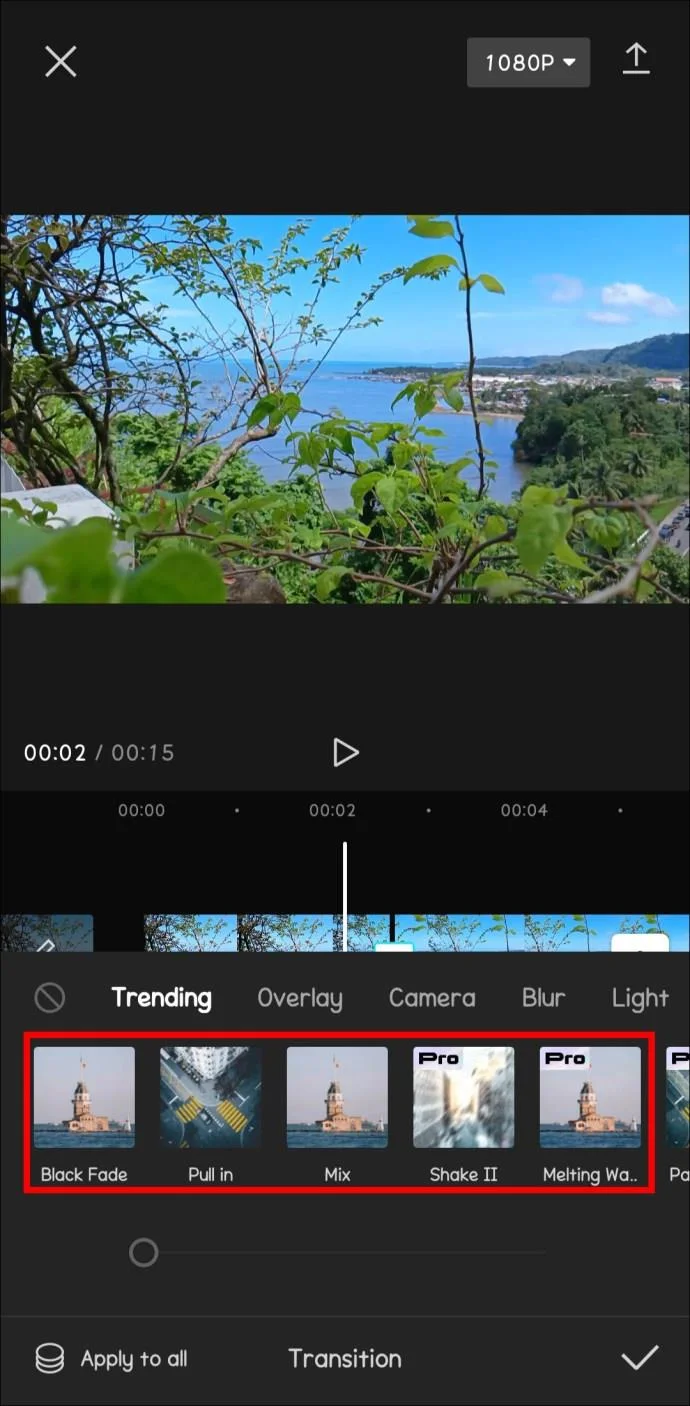 CapCut에서 전환을 추가하는 방법