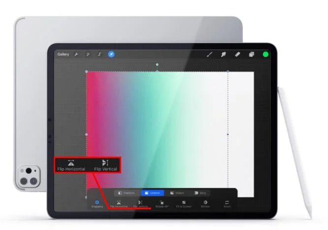 Cara Mencerminkan Objek Dalam Lukisan Dalam Procreate