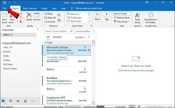 نحوه ورود به چندین حساب Outlook