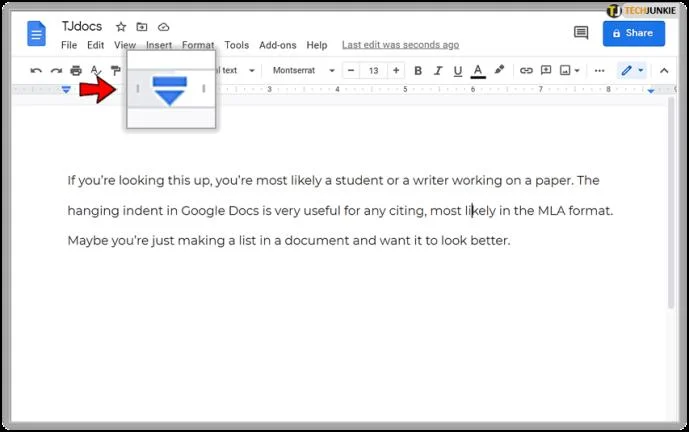 چگونه در Google Docs یک تورفتگی معلق ایجاد کنیم