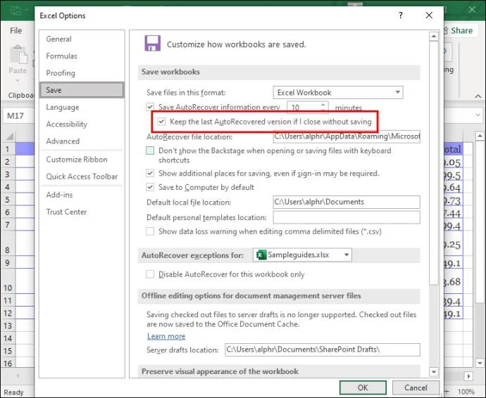 Come recuperare un file Excel non salvato