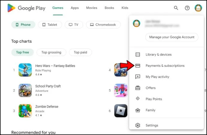 Google Play에서 구매 내역을 보는 방법