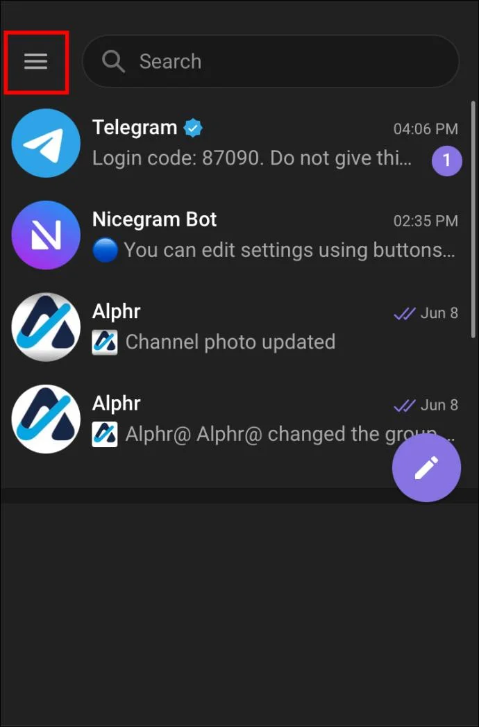 La correzione di questo canale non può essere visualizzata in Telegram