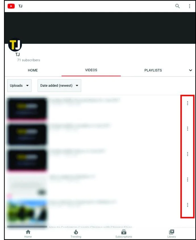 YouTube 동영상을 삭제하는 방법