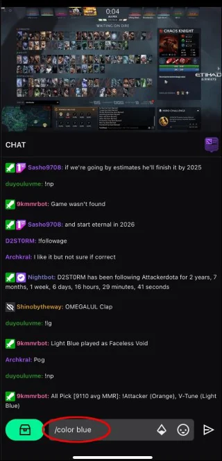 نحوه تغییر رنگ چت در Twitch به روش آسان