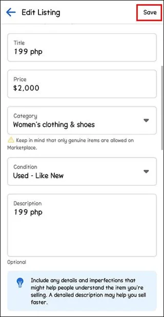 Moet u verwijderen en opnieuw aanbieden op Facebook Marketplace?  Misschien
