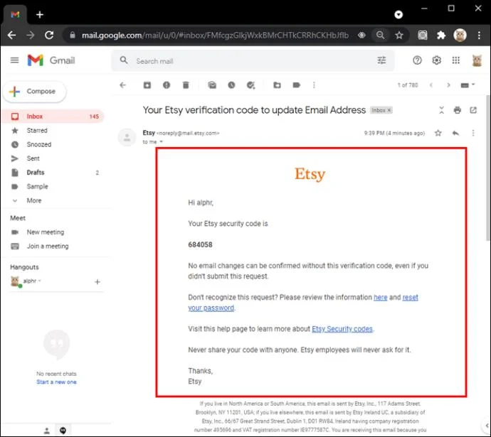 Etsy에서 이메일 주소를 변경하는 방법