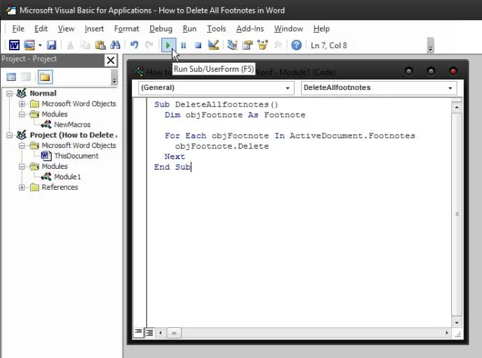 Jak usunąć wszystkie przypisy w programie Microsoft Word