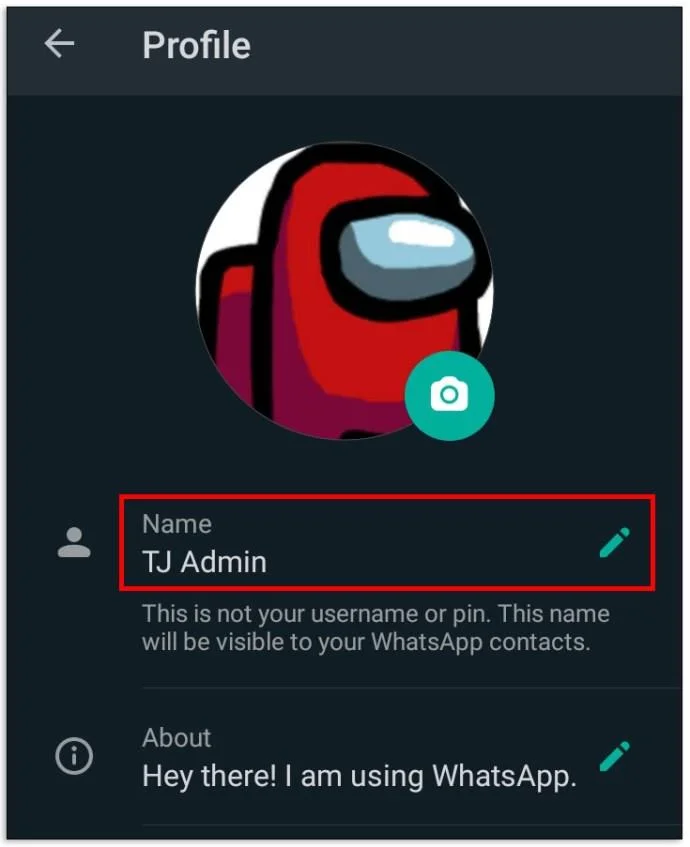 نحوه تغییر رنگ نام در واتس اپ