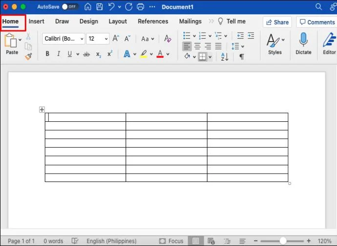 Come creare una tabella invisibile in Word