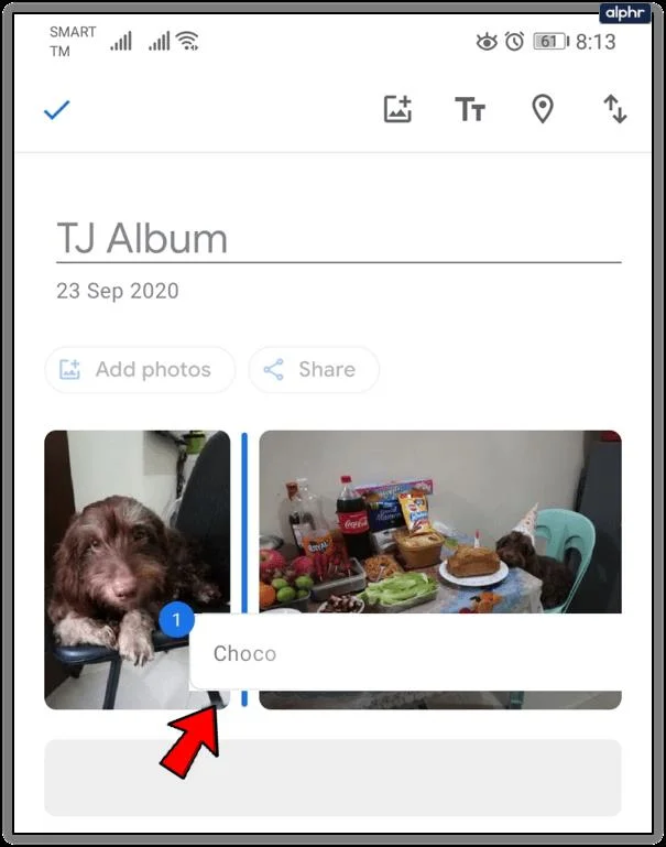 Cómo agregar texto en Google Photos