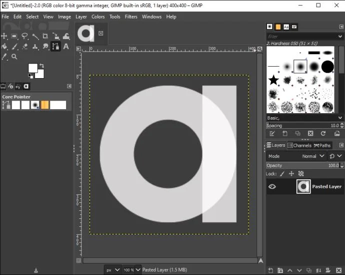 نحوه برش تصویر در GIMP