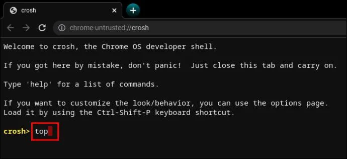 Polecenia CROSH — przewodnik po Twoim Chromebooku