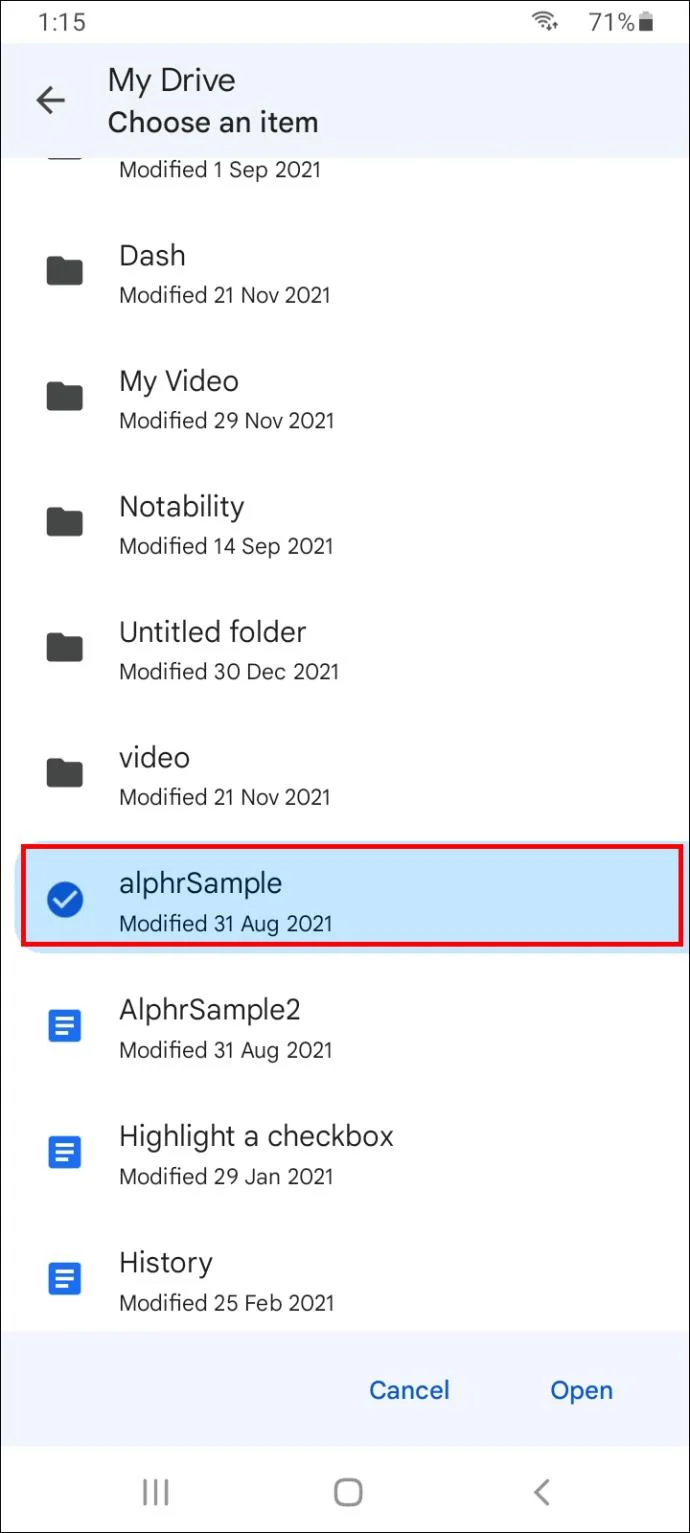 نحوه باز کردن یک فایل DOCX با Google Docs
