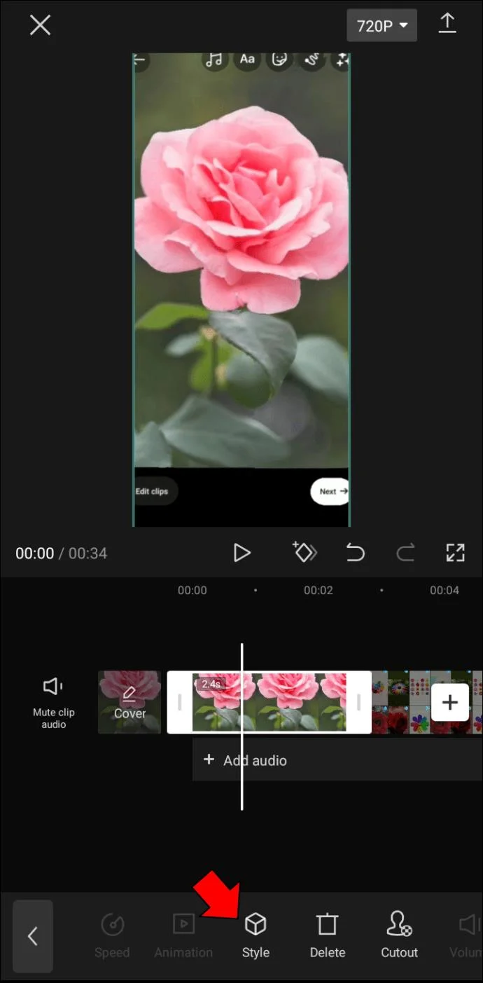 نحوه استفاده از جلوه زوم با CapCut