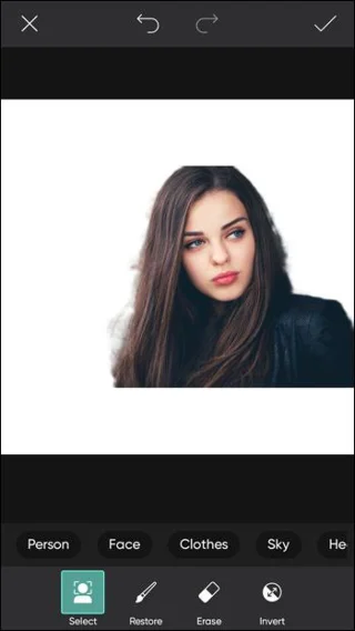 نحوه حذف پس زمینه در Picsart