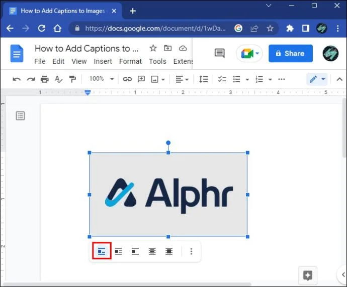 چگونه در Google Docs به تصاویر زیرنویس اضافه کنیم