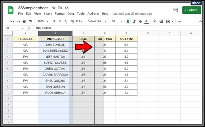 نحوه افزودن و حذف سطرها و ستون ها در Google Sheets