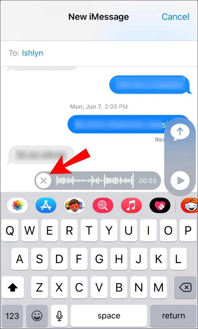 نحوه ارسال پیام صوتی در IMessage در آیفون