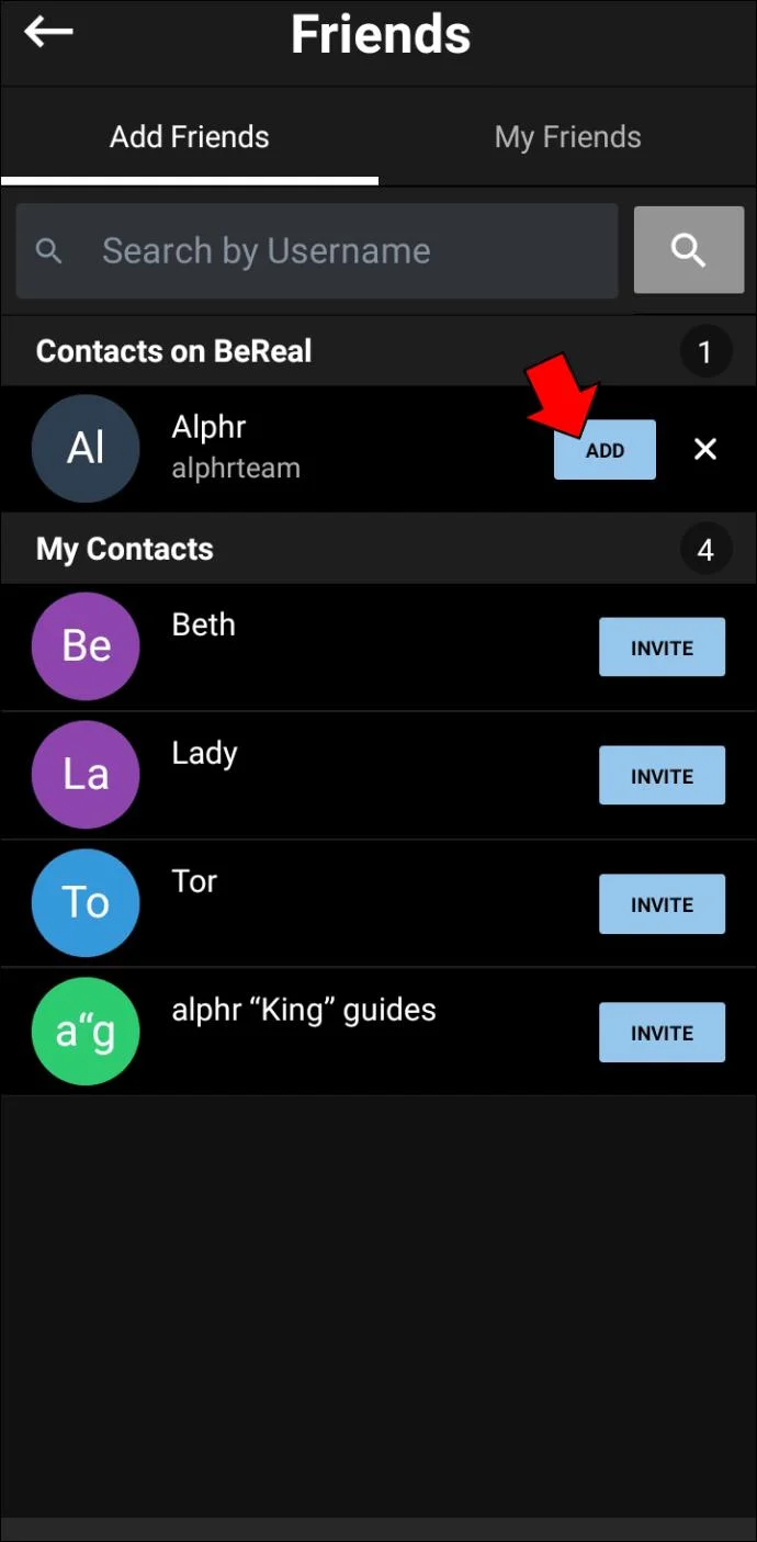 چگونه در BeReal دوستان اضافه کنیم