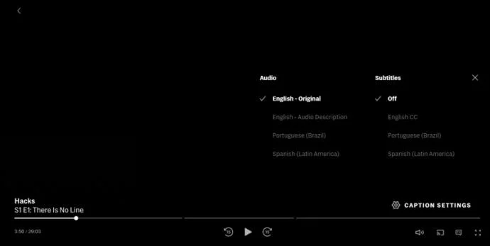 نحوه غیرفعال کردن توضیحات صوتی در HBO Max نحوه غیرفعال کردن توضیحات صوتی در HBO Max