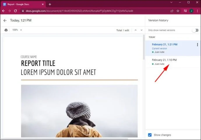 چگونه به نسخه قبلی Google Doc برگردیم