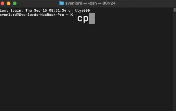 نحوه باز کردن Command Prompt در مک