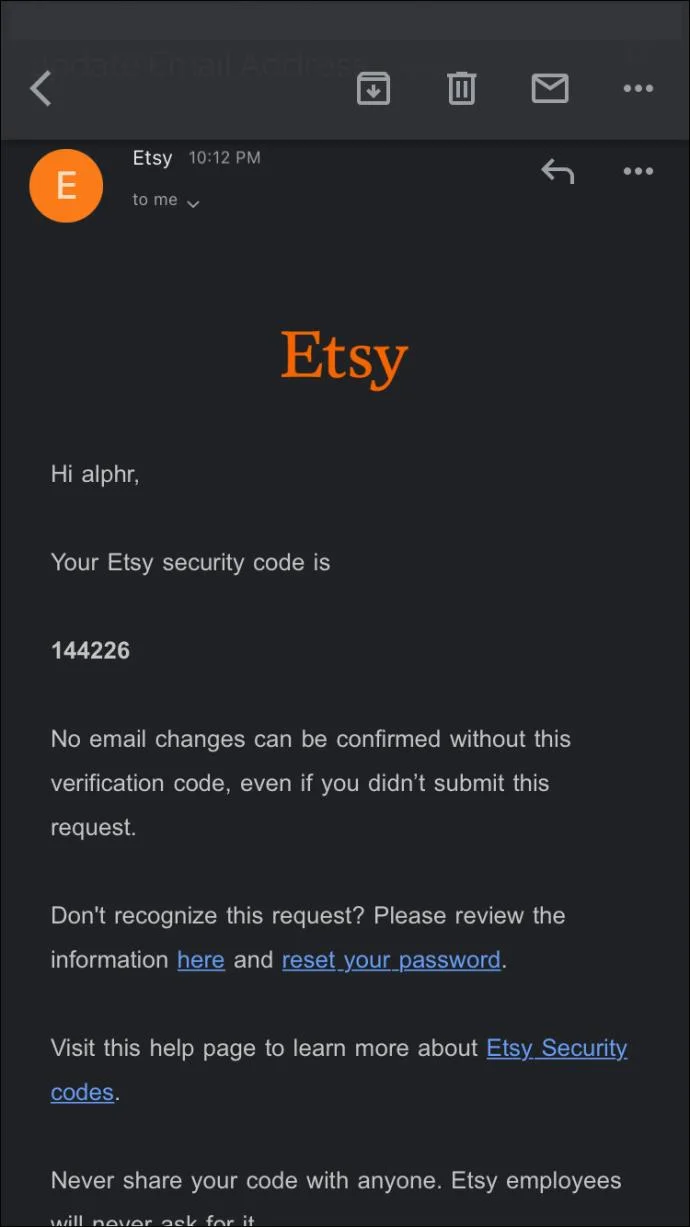 Etsy에서 이메일 주소를 변경하는 방법