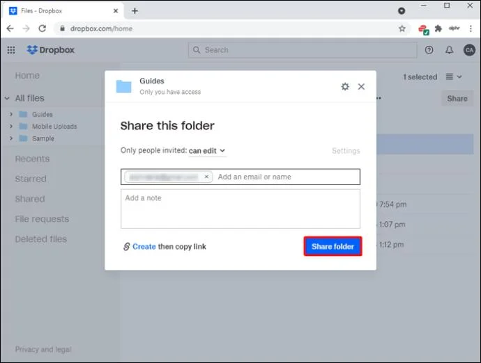 نحوه اشتراک گذاری فایل ها در Dropbox در رایانه شخصی یا تلفن هوشمند نحوه اشتراک گذاری فایل ها در Dropbox در رایانه شخصی یا تلفن هوشمند