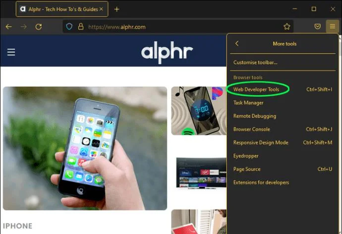 Cómo ver la versión móvil de un sitio web en una PC Cómo ver la versión móvil de un sitio web en una PC