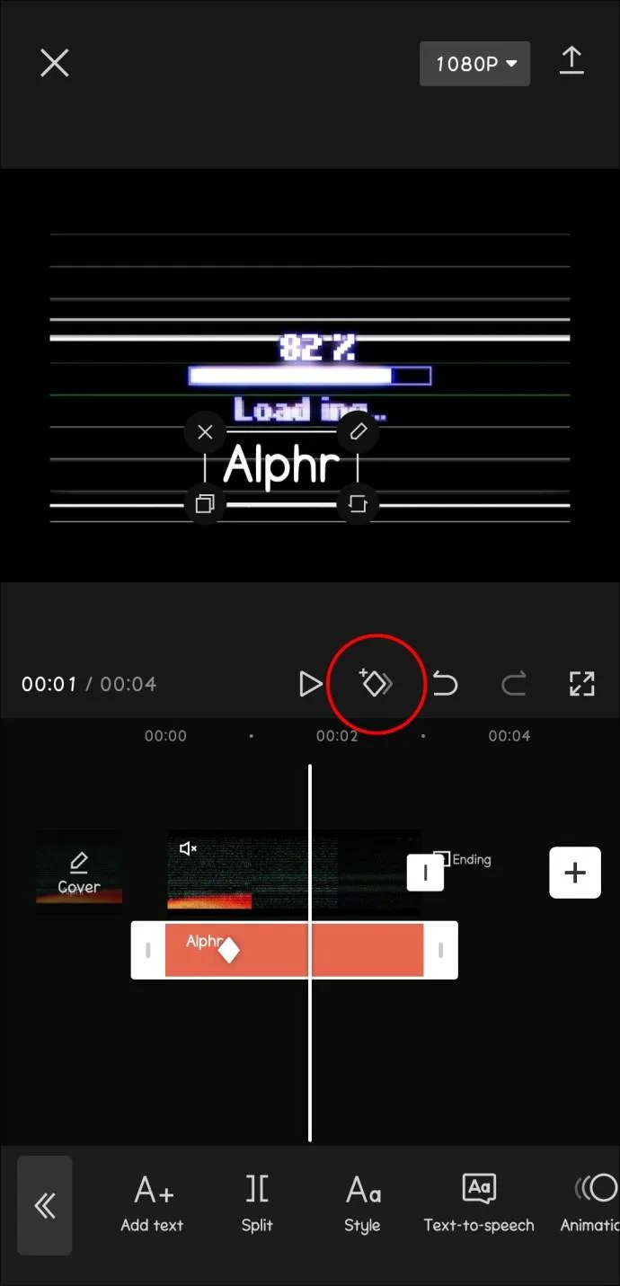 نحوه استفاده از Keyframes در CapCut