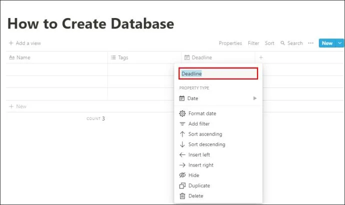 نحوه ایجاد یک پوشه در Notion