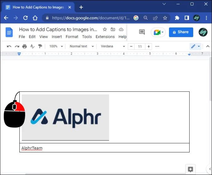 چگونه در Google Docs به تصاویر زیرنویس اضافه کنیم