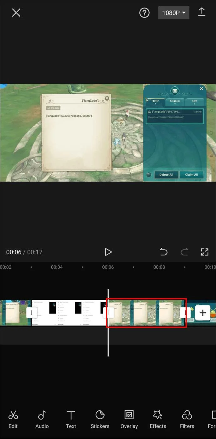 Cara Memilih Semua Di CapCut