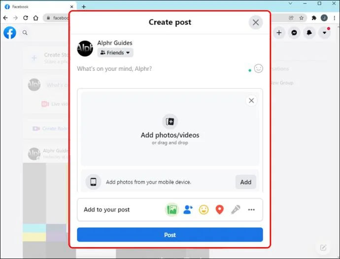 Afbeelding kan niet worden geüpload naar Facebook - Probeer deze oplossingen