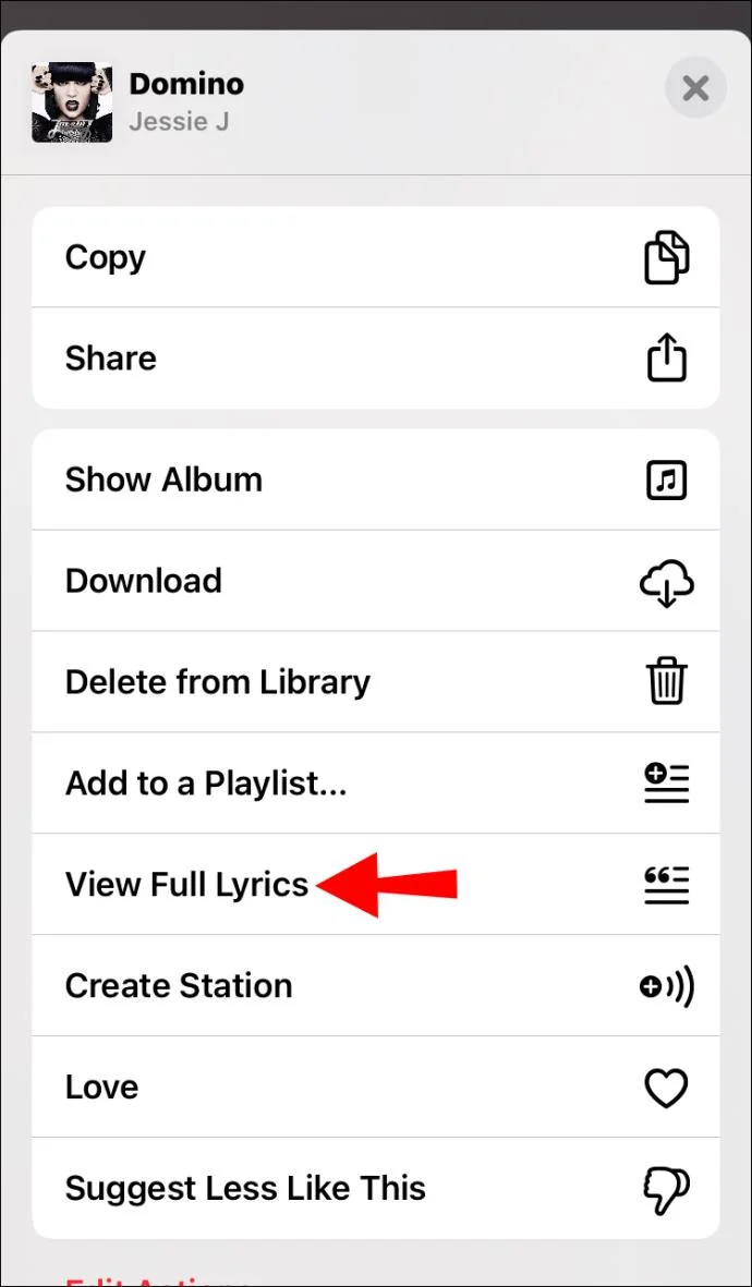نحوه مشاهده متن ترانه در Apple Music