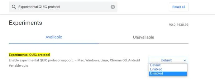 Cómo arreglar el error Err_Quic_Protocol_Error en Google Chrome