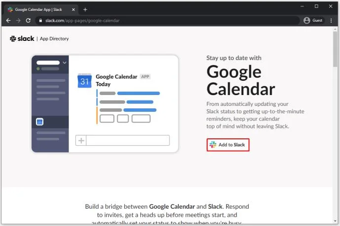 چگونه تقویم گوگل را به Slack اضافه کنیم